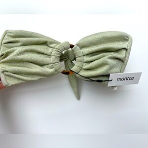 Montce Jade Tori Ties Bandeau Bikini Top size L
